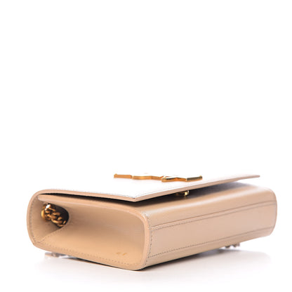 Saint Laurent Grain De Poudre Small Monogram Kate Satchel Nude Powder 4 of 15