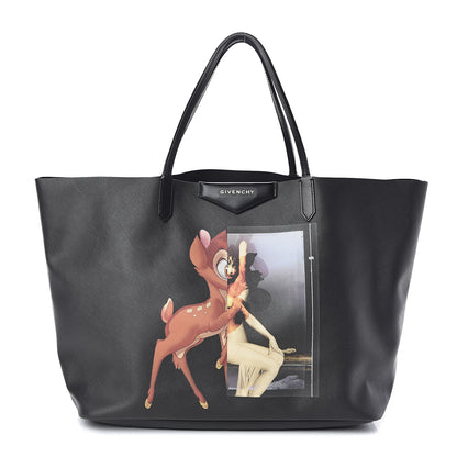 Givenchy Textured Coated Canvas Bambi Print Medium Antigona Tote 2 of 9