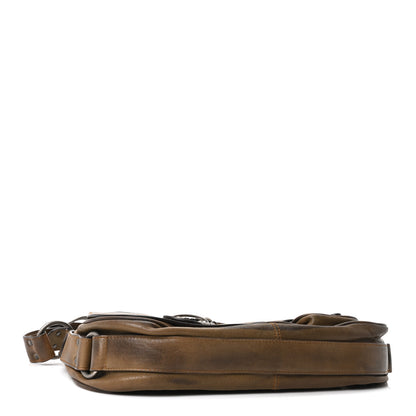 Christian Dior Calfskin Gaucho Double Saddle Bag Brown 4 of 10
