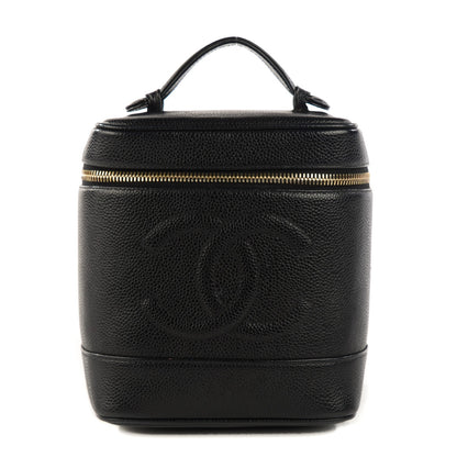 Chanel Caviar Vanity Cosmetic Case Black 1 of 10