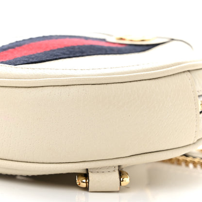 Gucci Textured Calfskin Web Mini Ophidia Round Backpack Mystic White 12 of 12