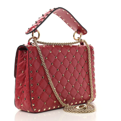 Valentino Garavani Nappa Medium Rockstud Spike Shoulder Bag Rosso Valentino 3 of 11