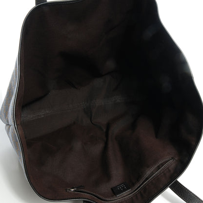 Gucci Metallic Monogram XL Shopper Tote Black 5 of 7