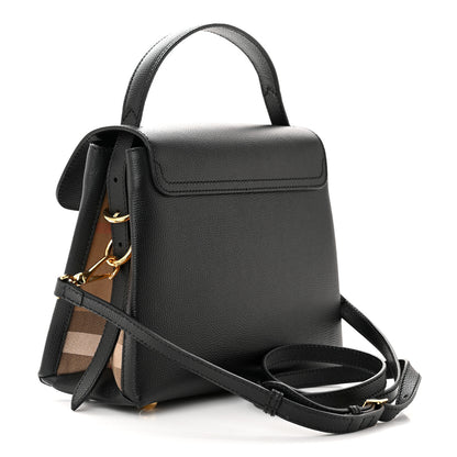 Burberry Derby Calfskin House Check Small Camberley Black 3 of 11