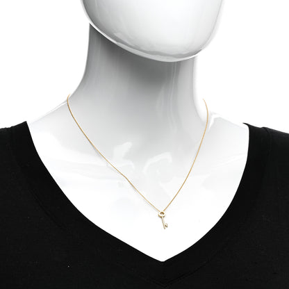 Roberto Coin 18K Yellow Gold Tiny Treasures Key Pendant Necklace 2 of 4