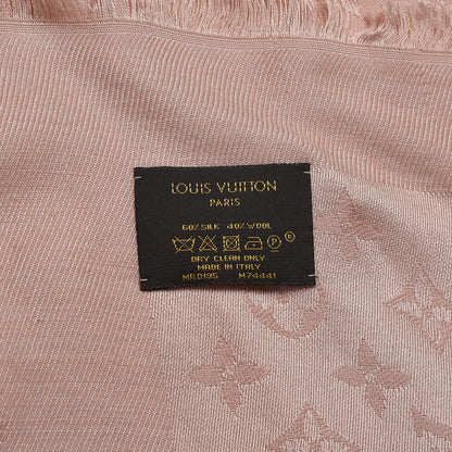 Louis Vuitton Silk Wool Monogram Shawl Natural 4 of 4