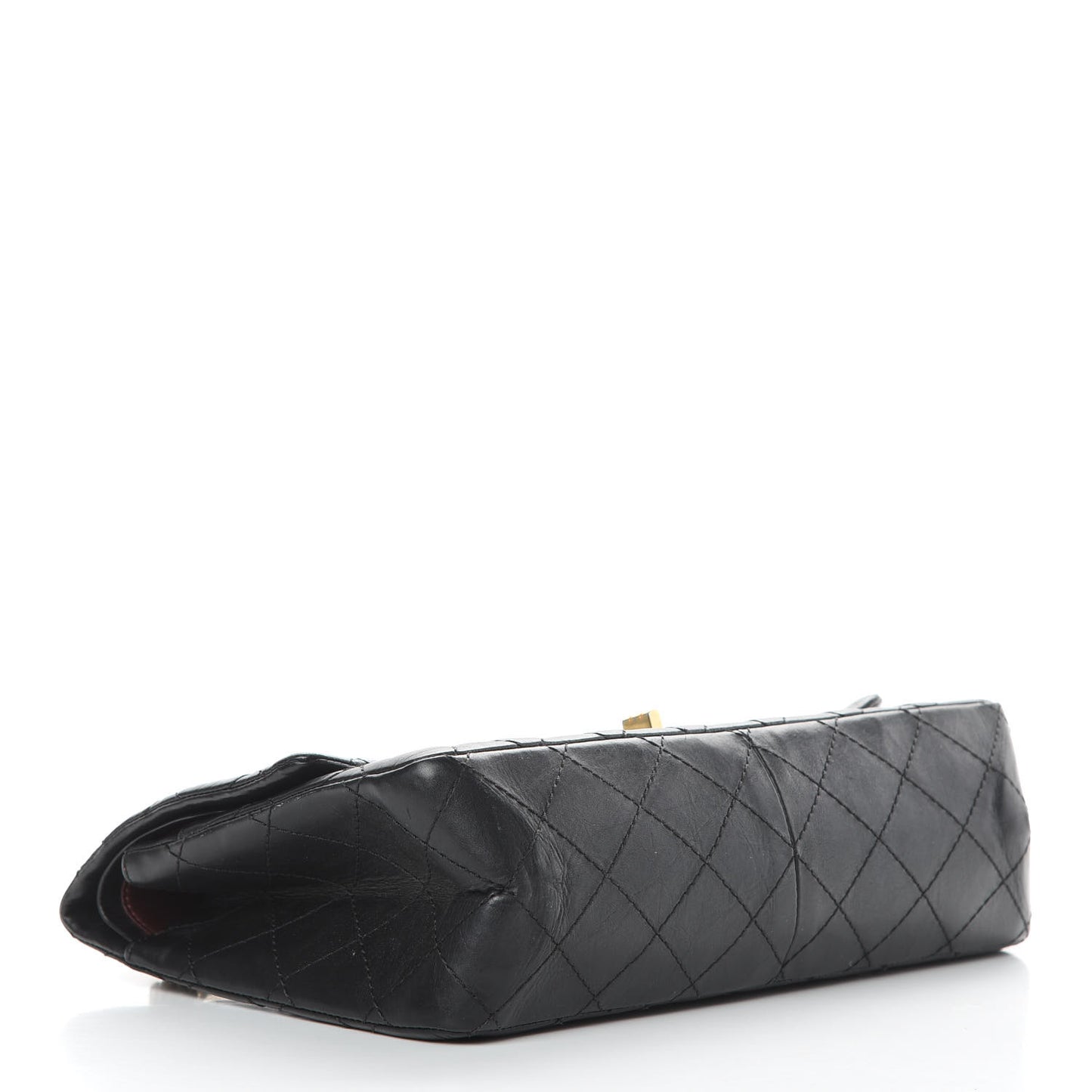 Aged Calfskin Quilted 2.55 Reissue 226 Flap Black
