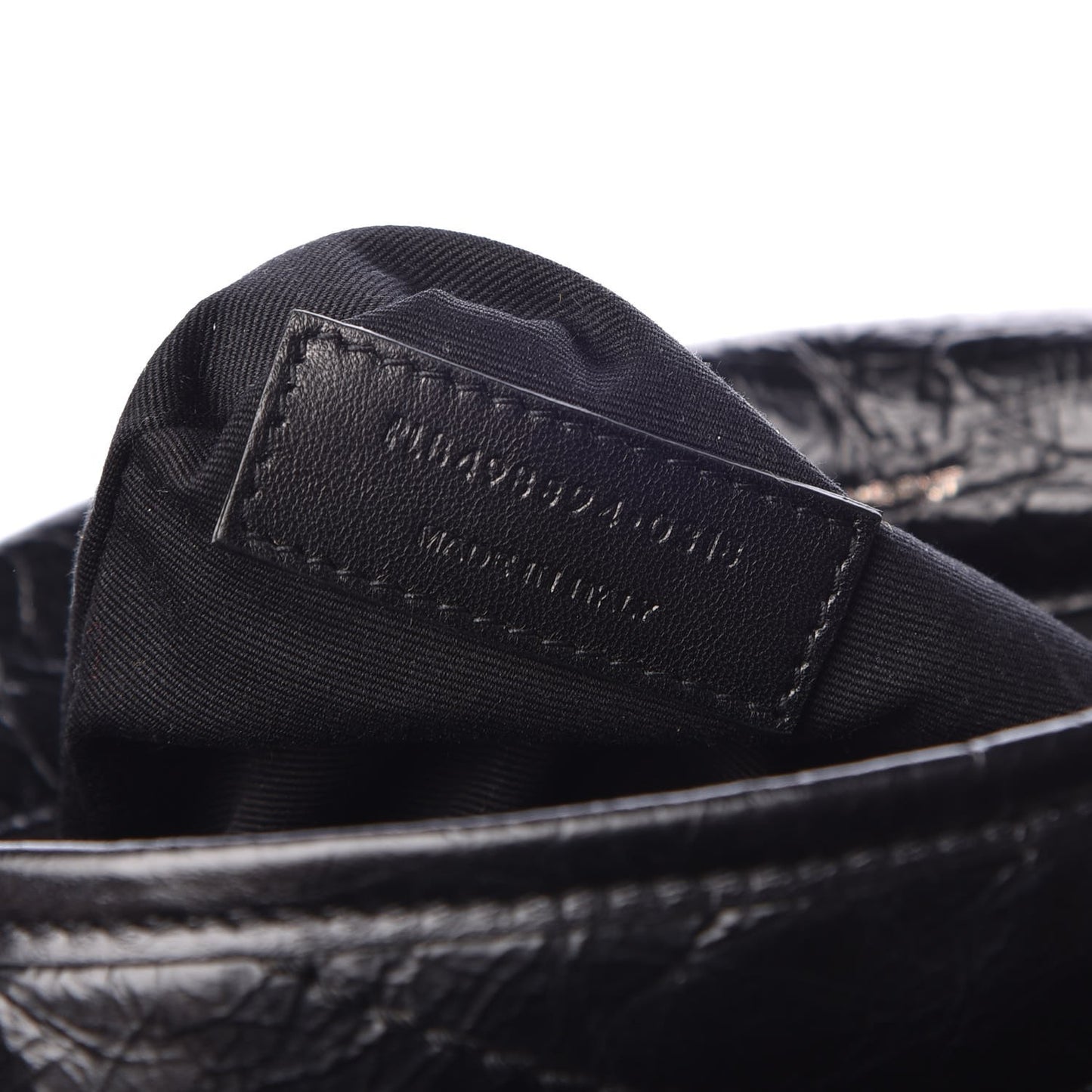 Crinkled Calfskin Matelasse Monogram Medium Niki Chain Satchel Black