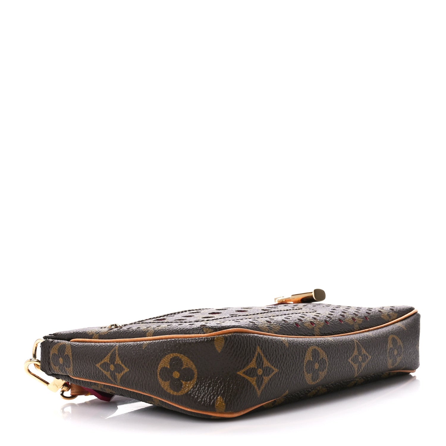 Louis Vuitton Monogram Perforated Pochette Accessories Bag Fuchsia 4 of 12