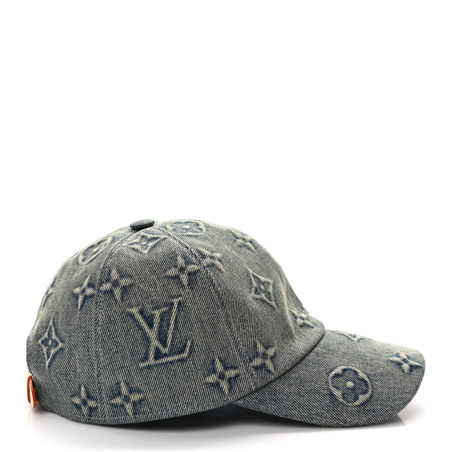 Louis Vuitton LOUIS VUITTON Monogram Washed Denim Cap M Blue