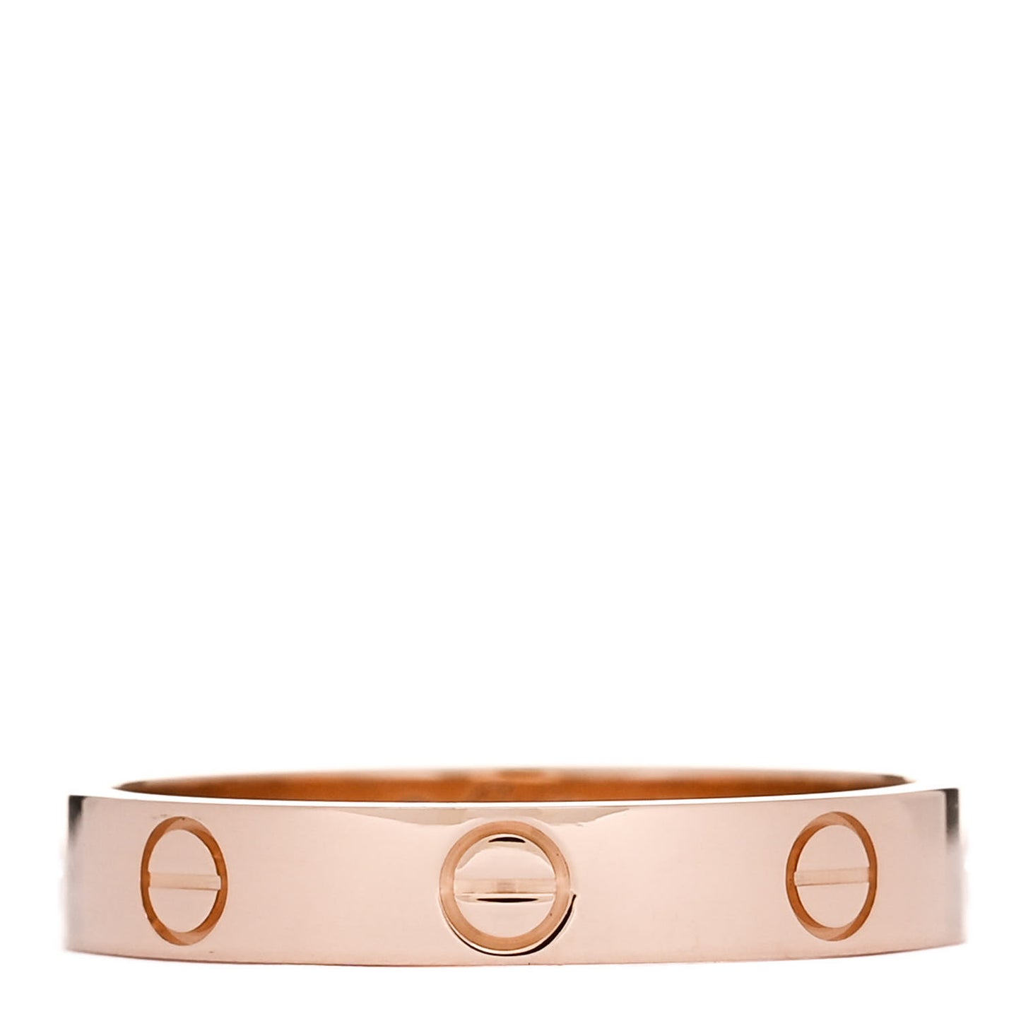 18K Pink Gold 3.5mm LOVE Wedding Band Ring 58 8.5