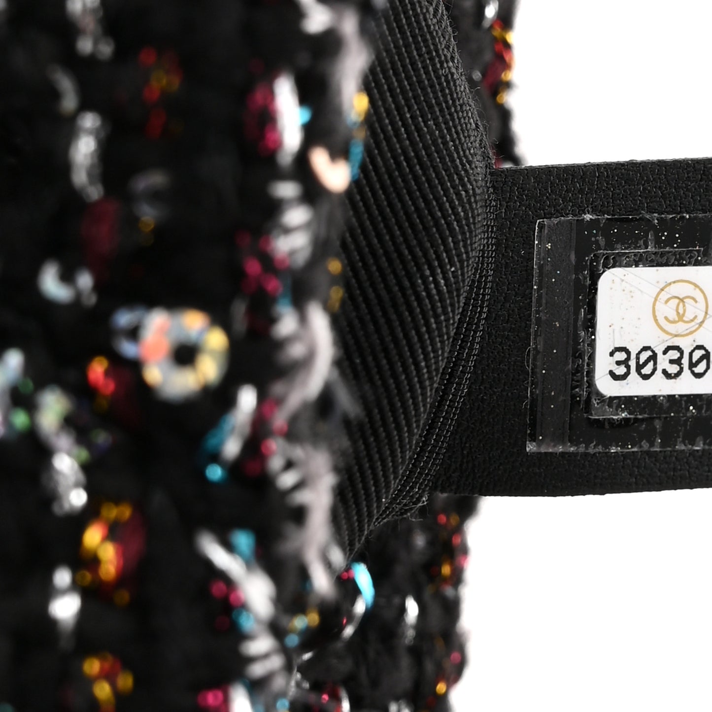 Tweed Sequin Quilted Medium Chanel 19 Flap Black Multicolor