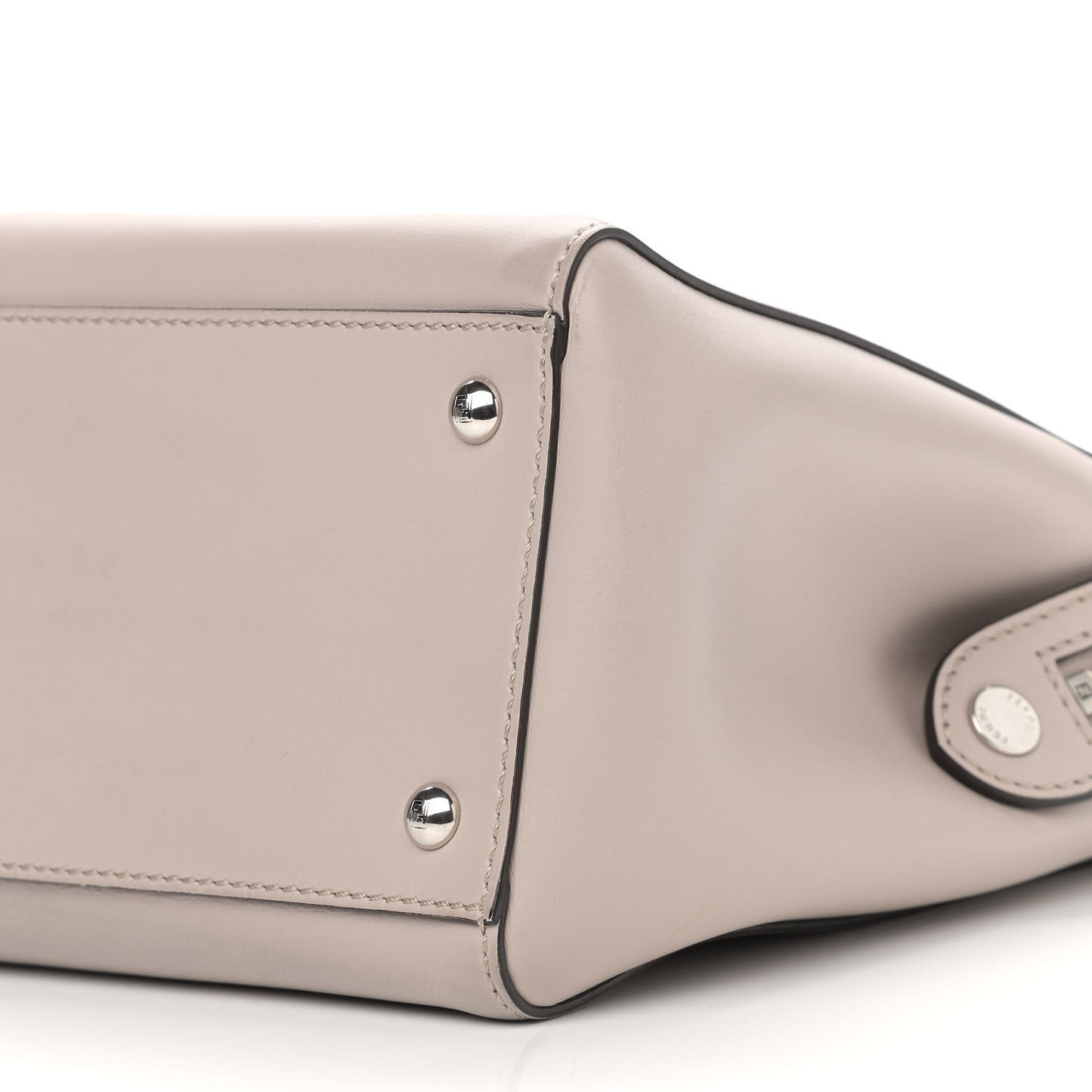 Vitello Baltico Dolce Shiny Nappa Lace Up DotCom Satchel Grigio Polvere