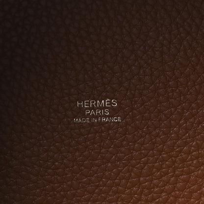 Hermes Taurillon Clemence Swift Eclat Picotin Lock 22 MM Gold Ebene 11 of 27