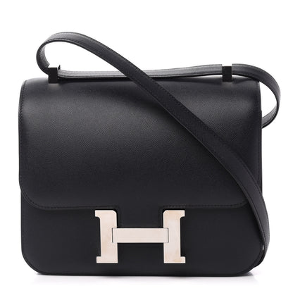 Hermes Grained Monsieur Constance 24 Black 1 of 11