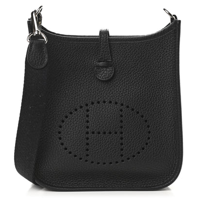 Hermes Taurillon Clemence Evelyne TPM Black 1 of 12
