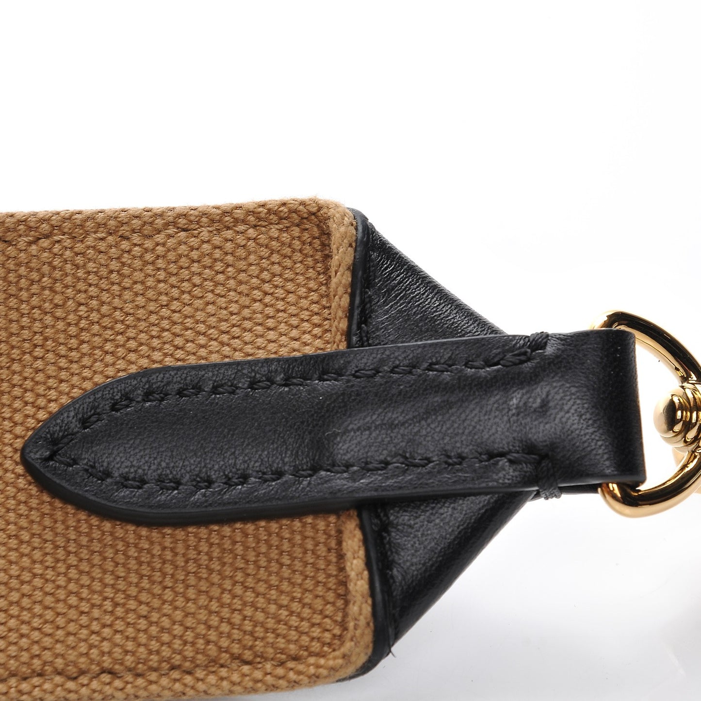 Calfskin Canvas Atlantis Shoulder Strap Black