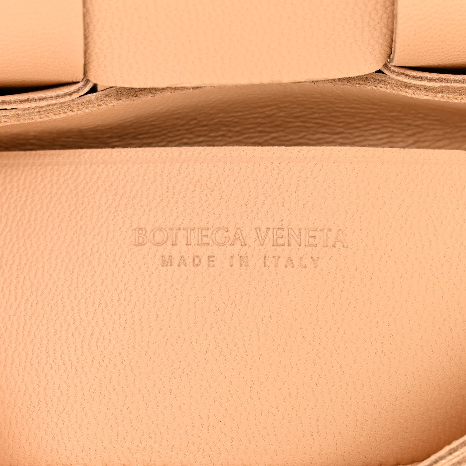 Bottega Veneta Lambskin Maxi Intreccio Candy Cassette Crossbody Bag Almond 6 of 10