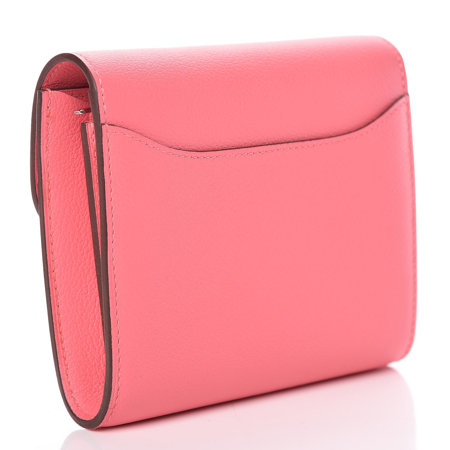 Hermes Evercolor Constance Short Wallet Rose Azalee 3 of 8