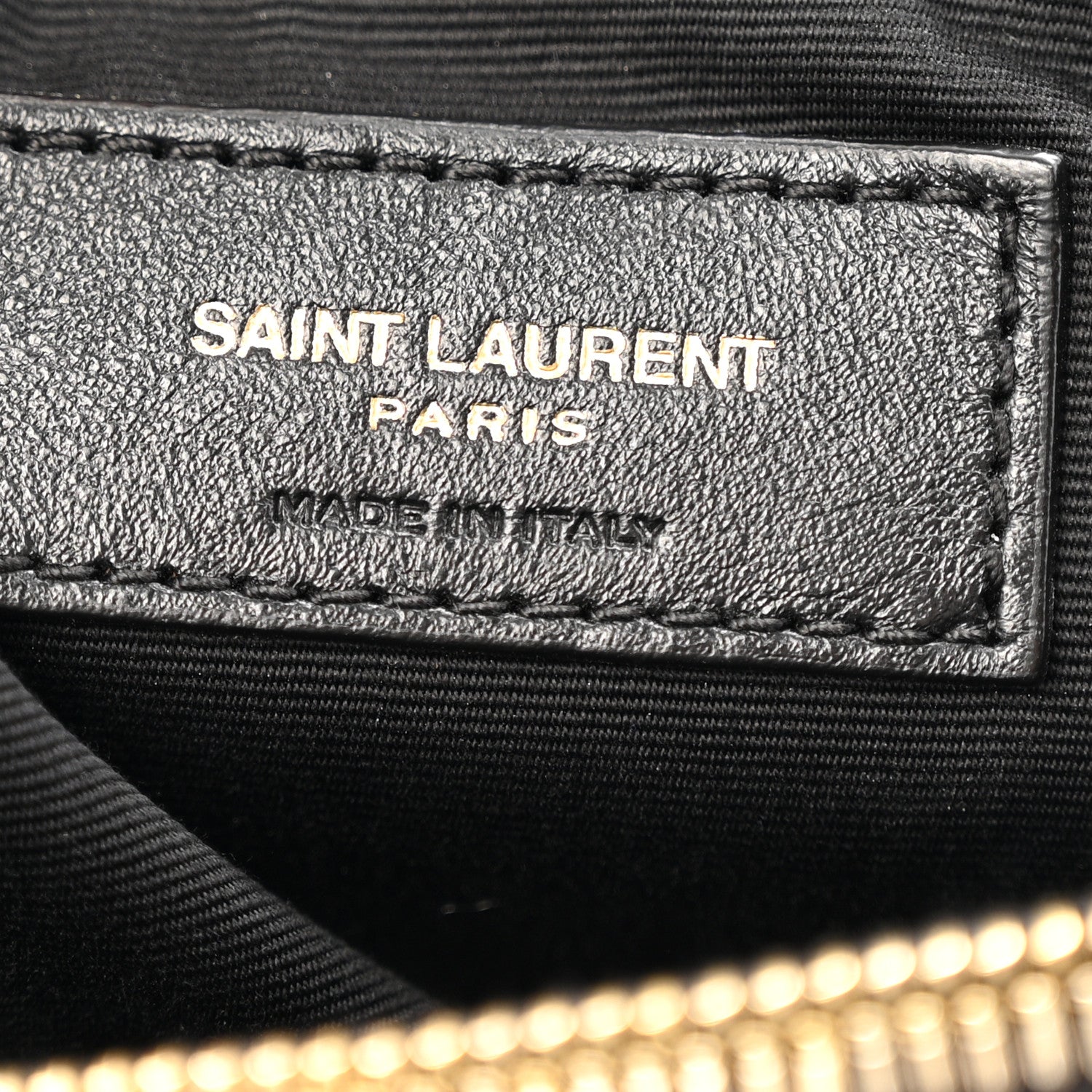 Saint Laurent Calfskin Y Quilted Monogram Medium Loulou Chain Satchel Black 7 of 17