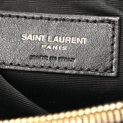 Saint Laurent Calfskin Y Quilted Monogram Medium Loulou Chain Satchel Black 7 of 17
