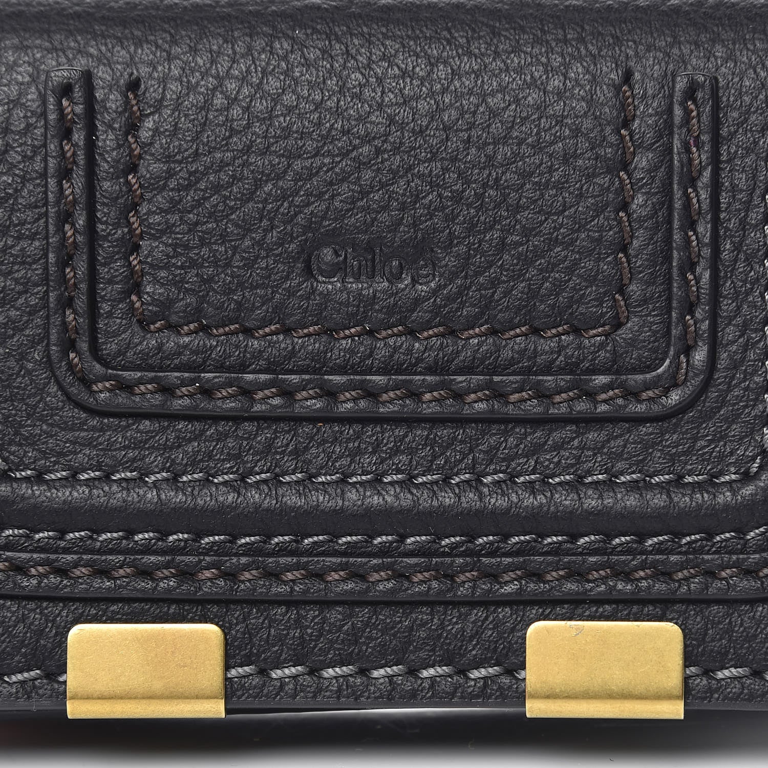 Chloe Grained Calfskin Marcie Card Holder Black 10 of 11