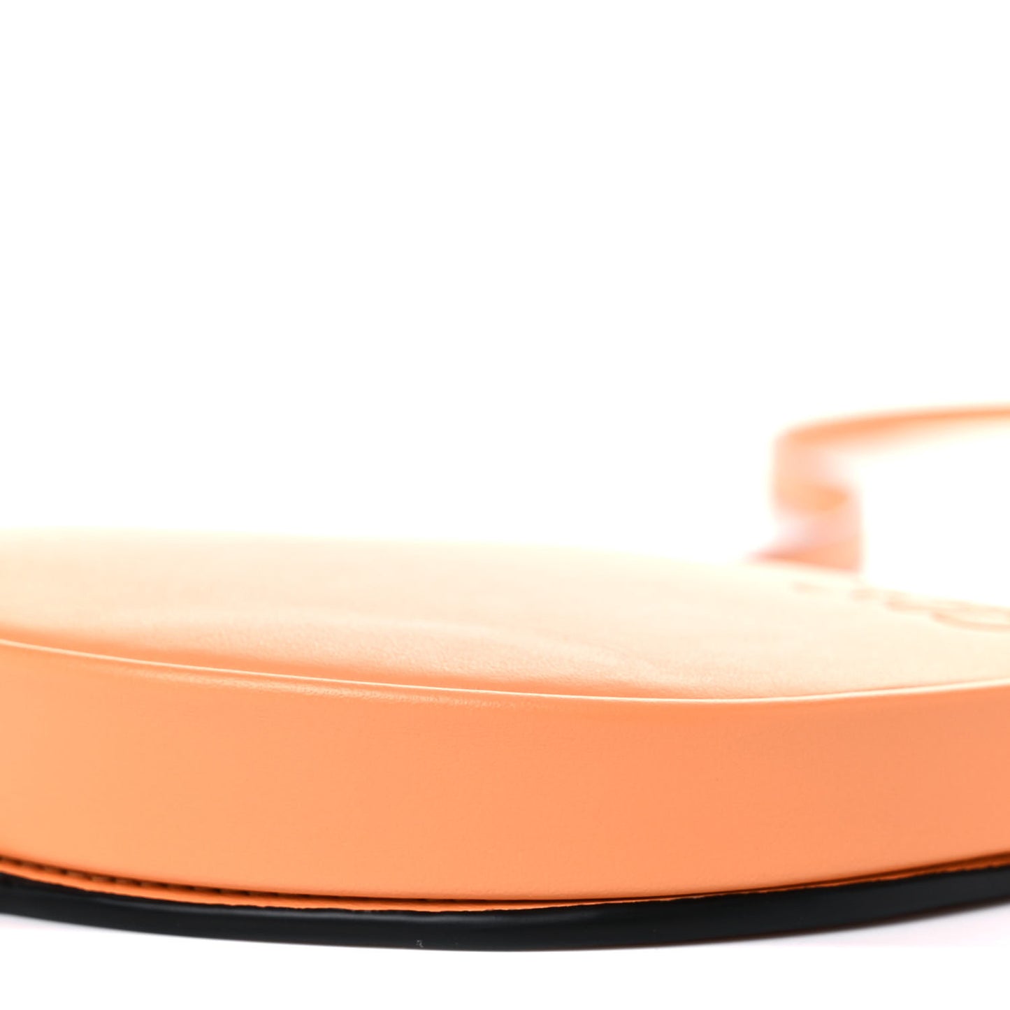 Soft Calfskin Small Heel Bag Apricot