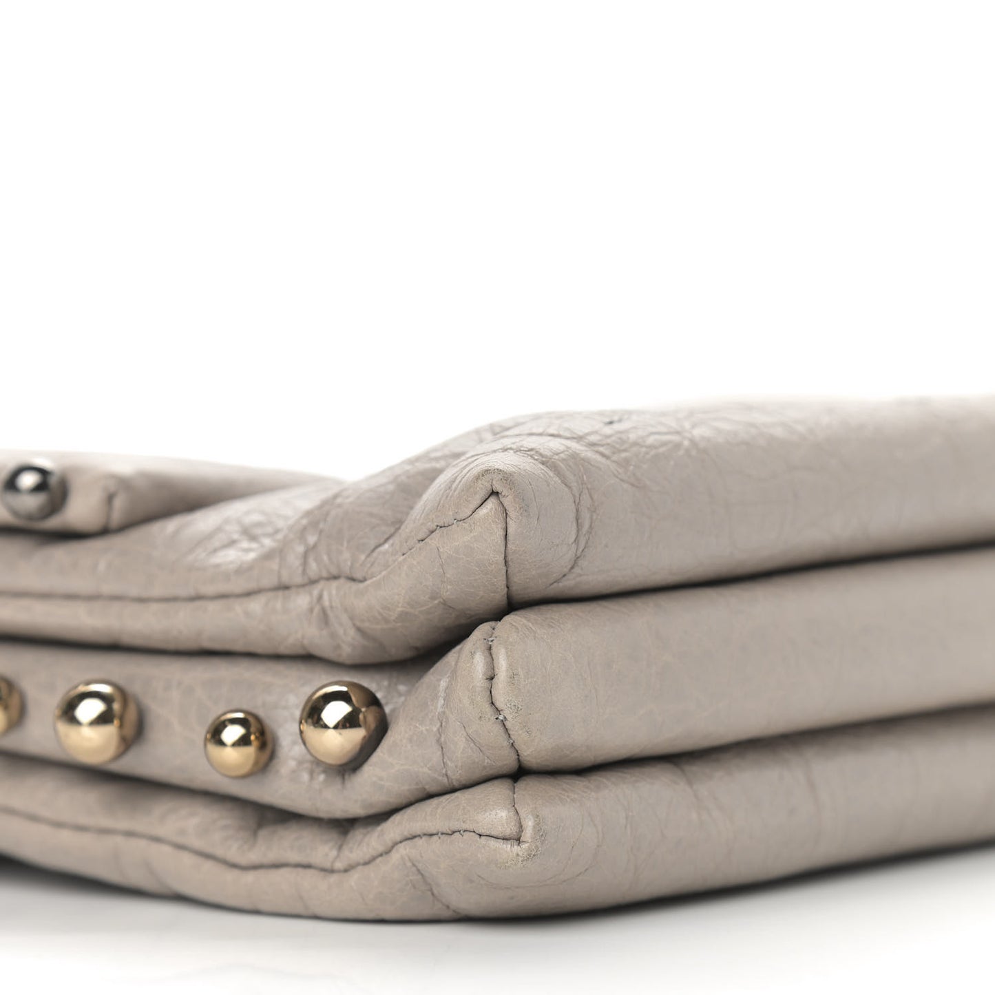 Lambskin Quilted Metal Pearl Medium Sugar Flap Shoulder Bag Gray