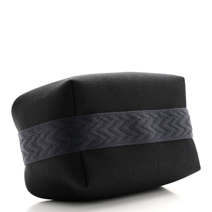 Hermes Canvas Small Bride-A-Brac Pouch Black Bleu Nuit 4 of 6