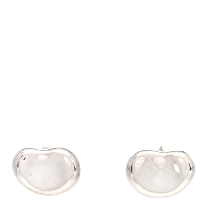 Tiffany Sterling Silver 12mm Elsa Peretti Bean Earrings 1 of 7