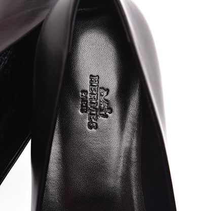 Hermes Calfskin Laura Ballerina Flats 39 Black 7 of 8