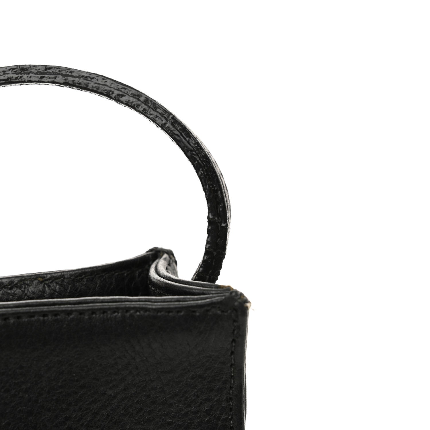 Chrome Hearts Grained Calfskin Fleur De Lis Square Pocket Crossbody Black 11 of 14