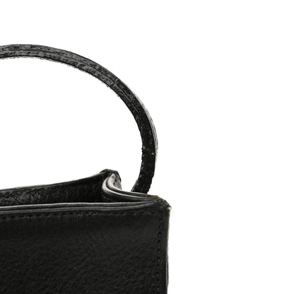 Chrome Hearts Grained Calfskin Fleur De Lis Square Pocket Crossbody Black 11 of 14