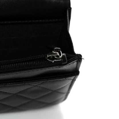 Chanel Lambskin Quilted Boy Wallet On Chain WOC Black 13 of 13