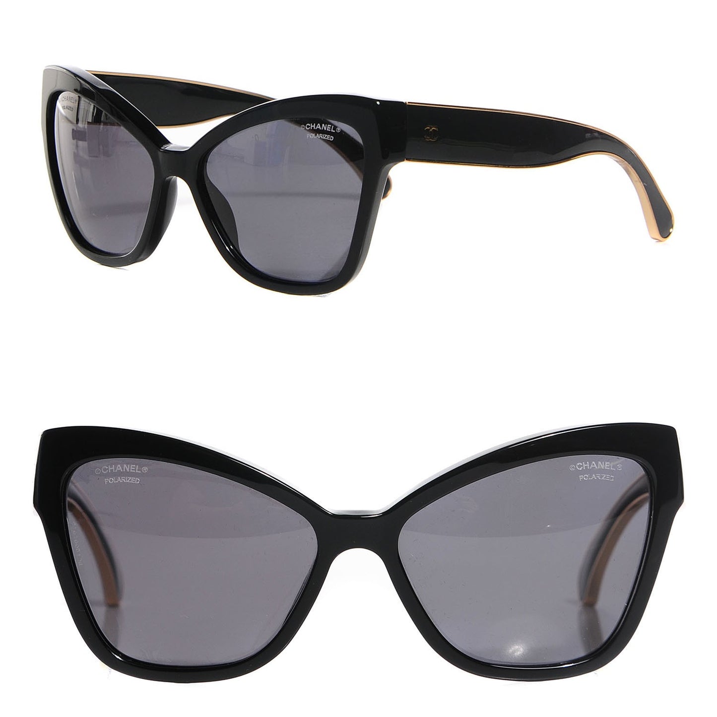 Acetate CC Cat Eye Sunglasses 5271 Black