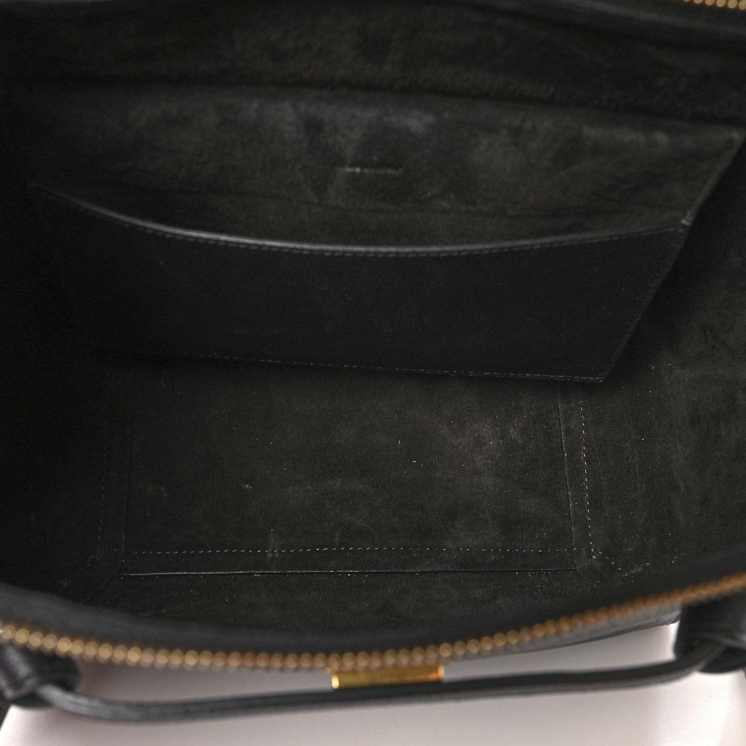 Celine Grained Calfskin Micro Belt Bag Black 4 of 8