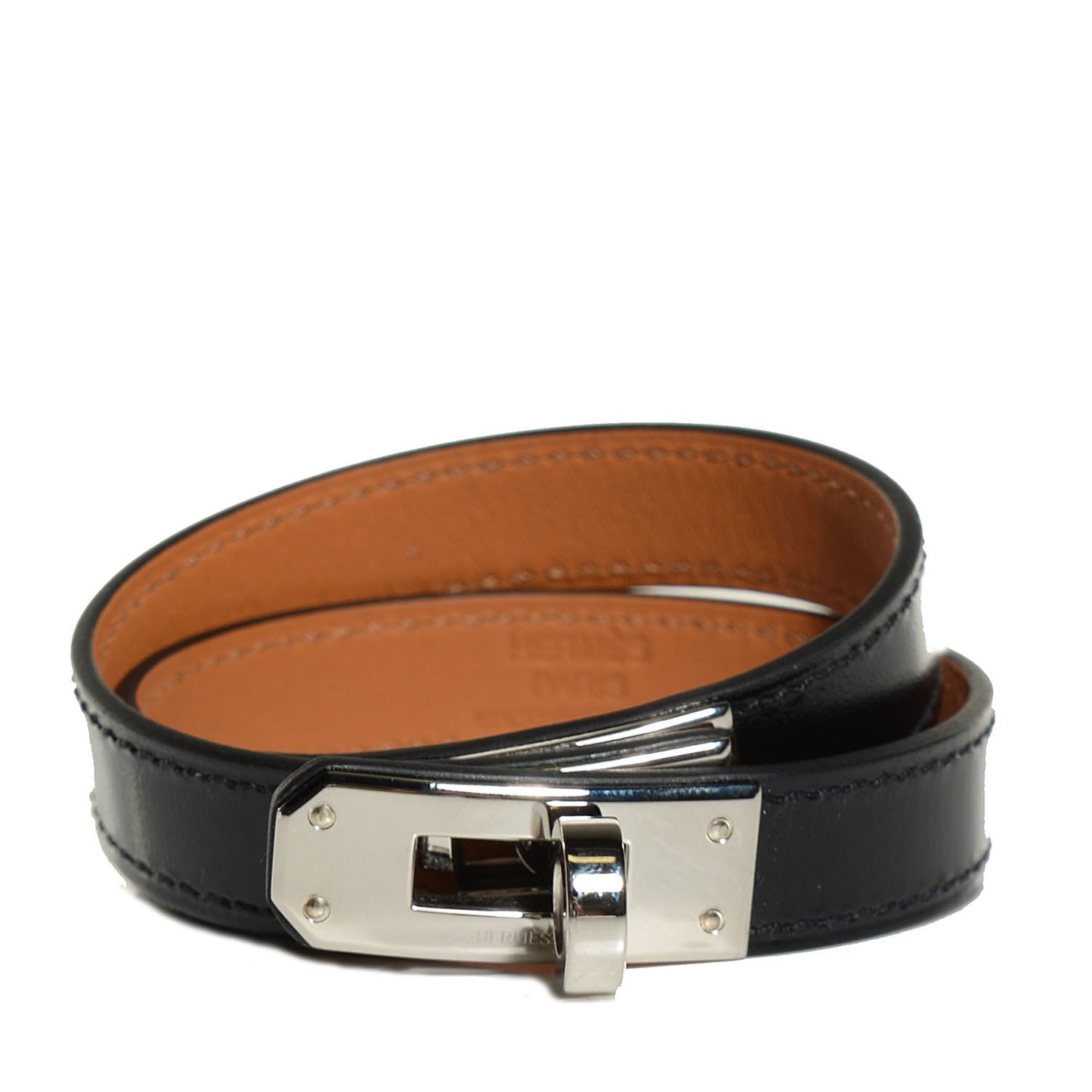 Box Kelly Double Tour Bracelet Medium Black