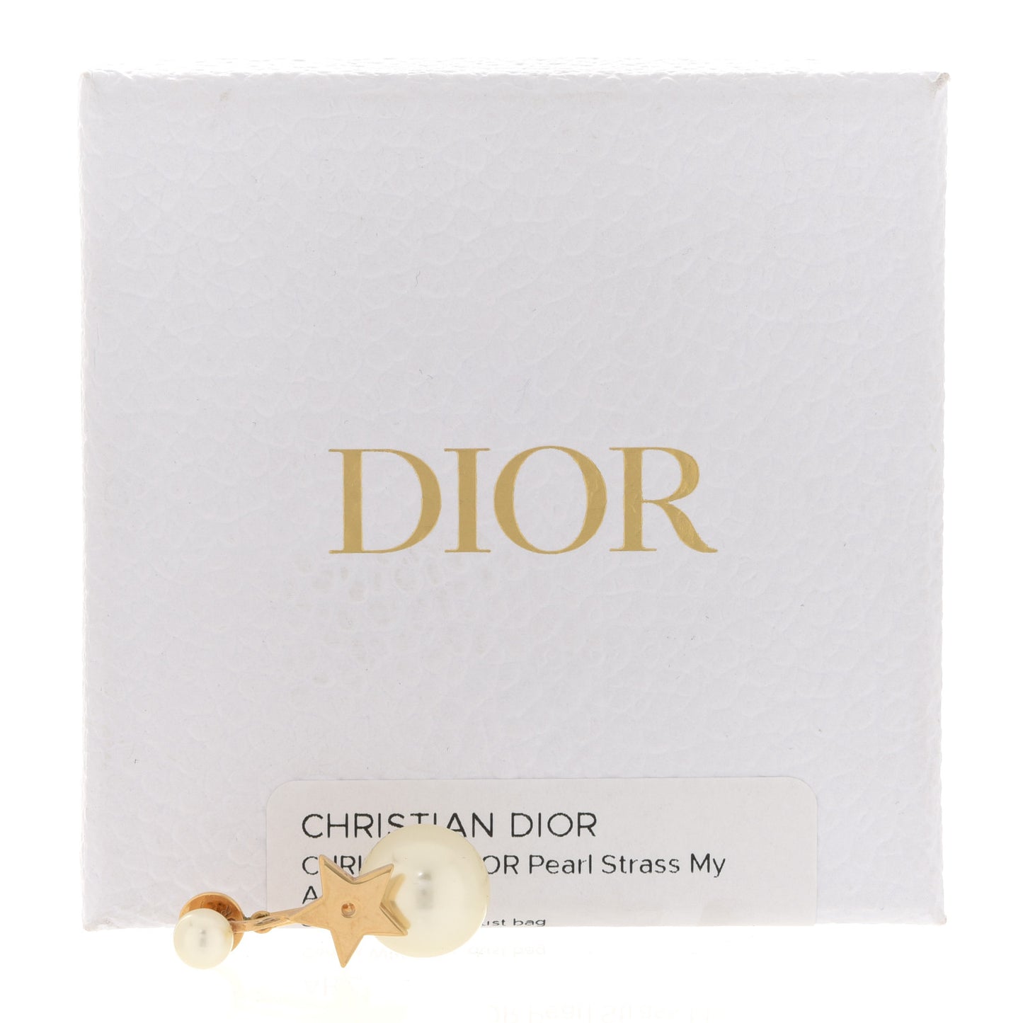 Pearl Strass My ABCDior Tribale Star Earring Aged Gold