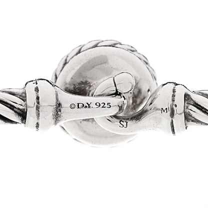 David Yurman Sterling Silver Diamond 3mm Chatelaine Bracelet 3 of 4