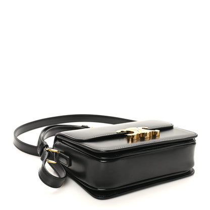 Celine Shiny Calfskin Teen Triomphe Black 4 of 9