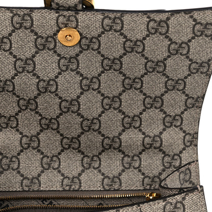 Balenciaga X GUCCI GG Supreme Monogram Small Hourglass Top Handle Bag Beige Ebony 9 of 10