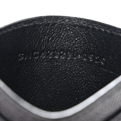 Saint Laurent Grain De Poudre Matelasse Chevron Monogram Credit Card Case Black 7 of 8