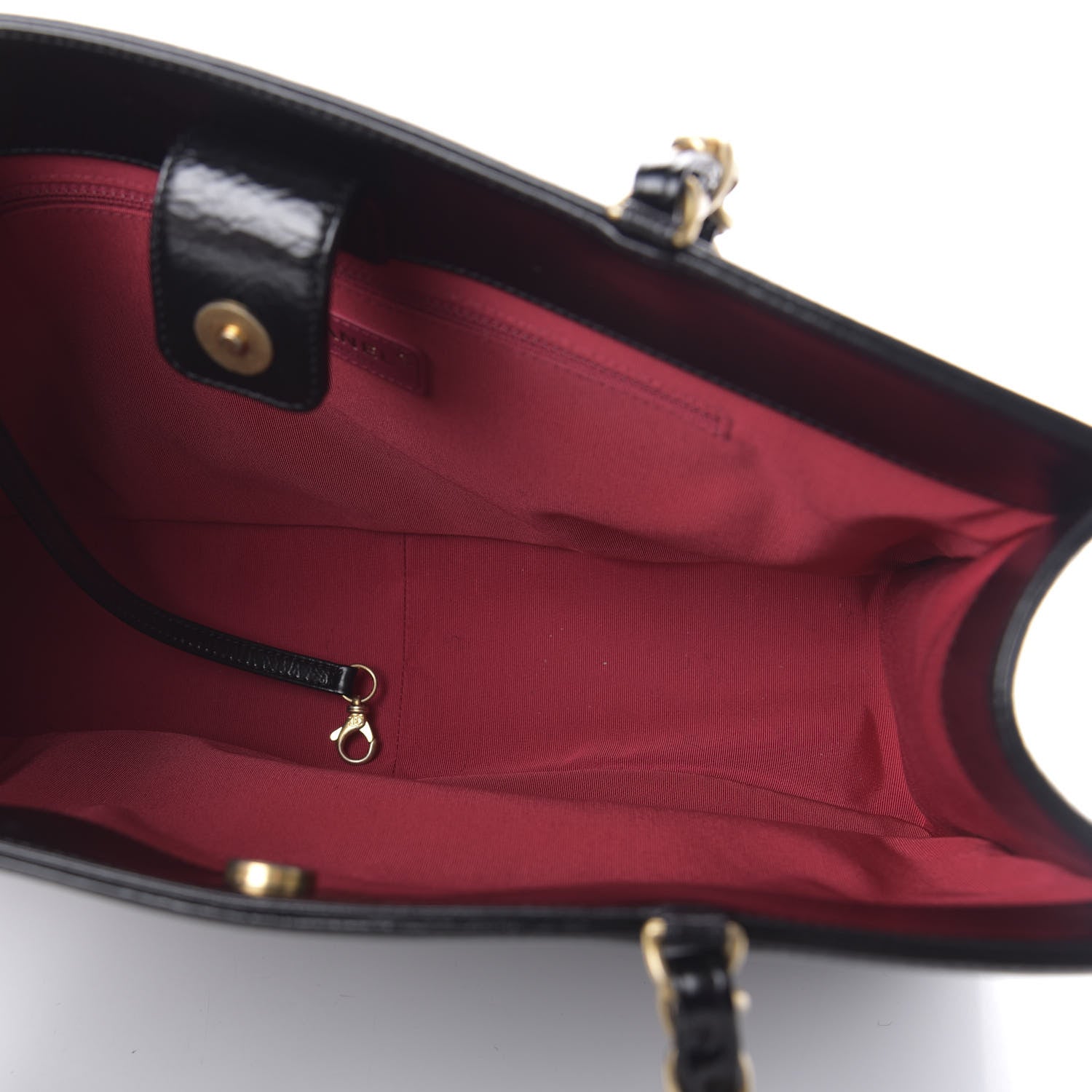 Chanel Shiny Aged Calfskin Shopping Bag Black 5 of 11