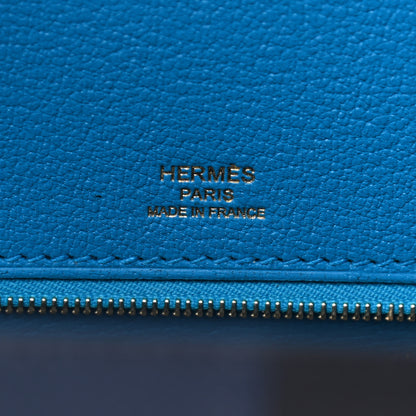 Hermes Epsom Casaque Birkin Sellier 30 Bleu Indigo Black Bleu Frida 8 of 14