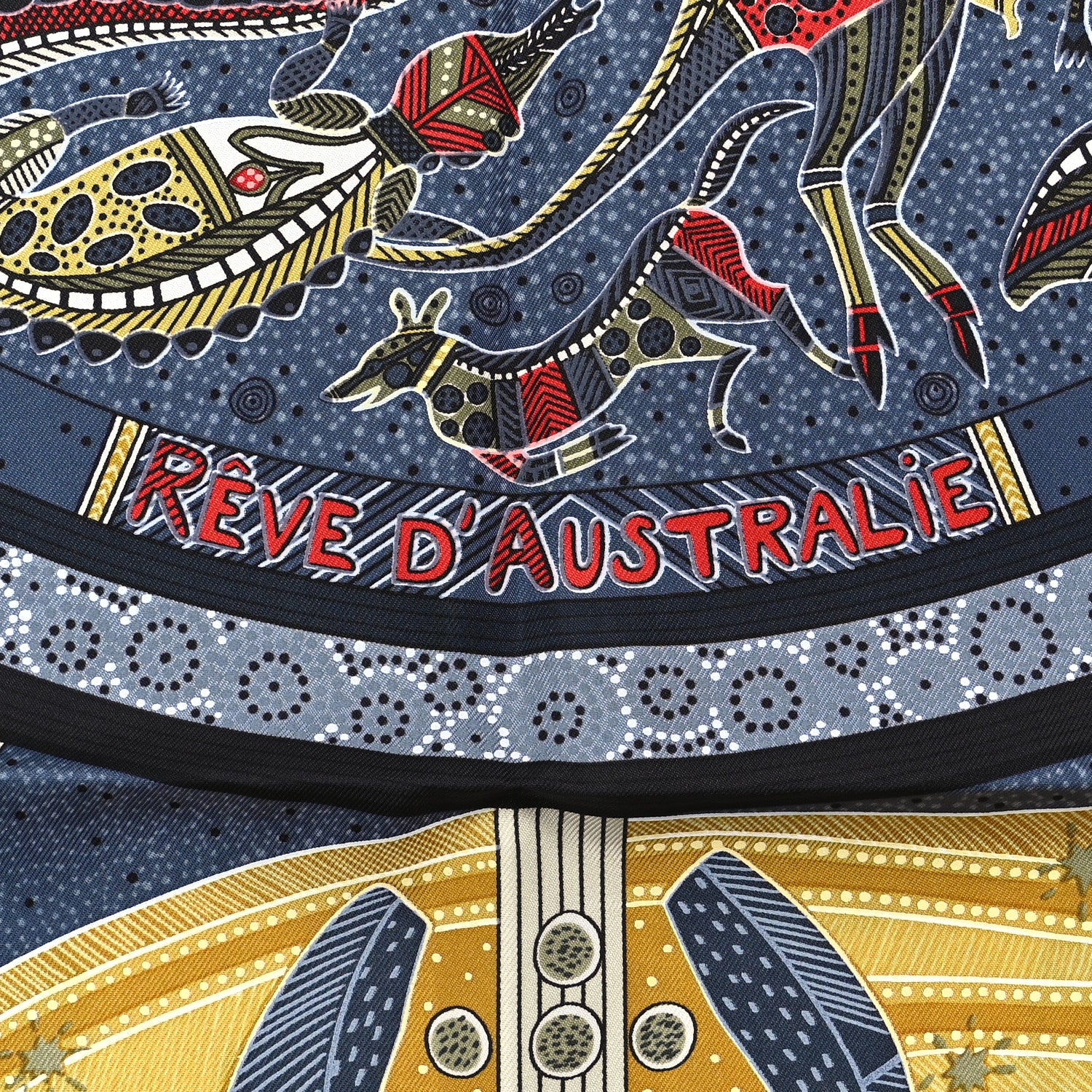 Hermes Silk Reve D'Australie Scarf 90 5 of 5