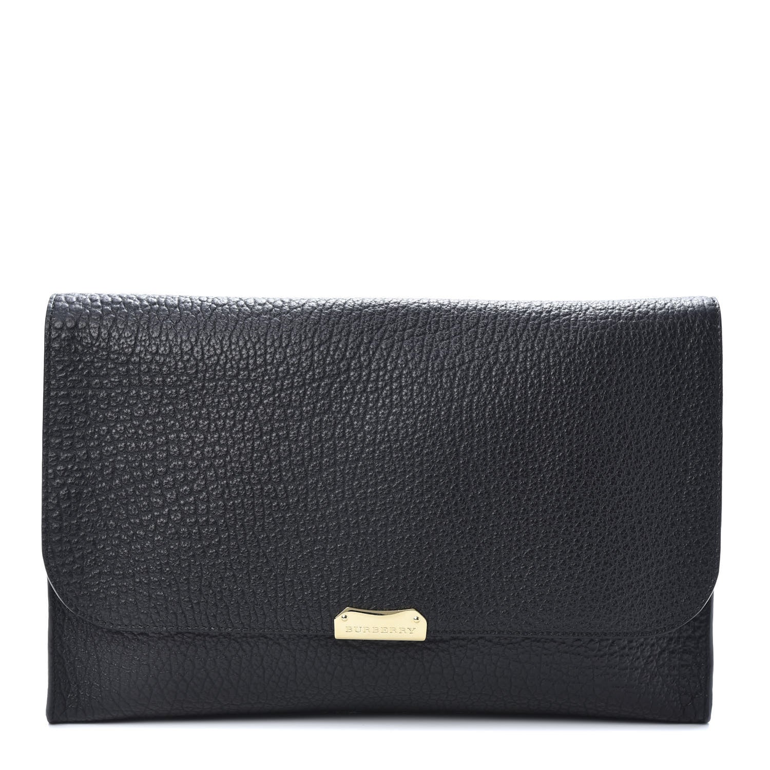 Burberry Grainy Calfskin Sonnet Clutch Black 1 of 8