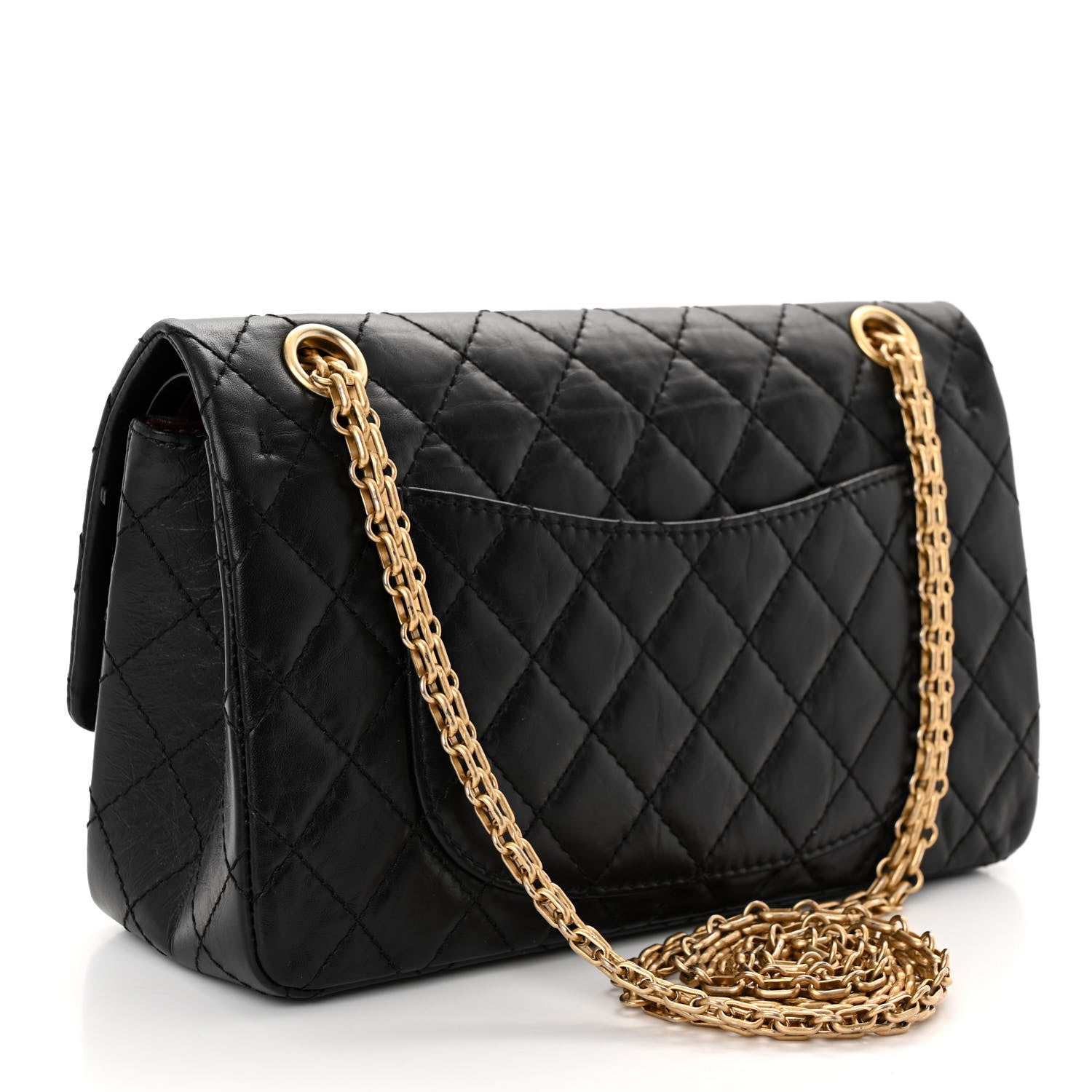 Chanel Aged Calfskin Quilted 2.55 Reissue 225 Flap Black 3 of 9