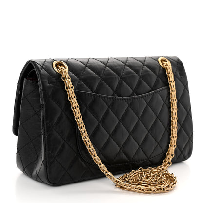 Chanel Aged Calfskin Quilted 2.55 Reissue 225 Flap Black 3 of 9