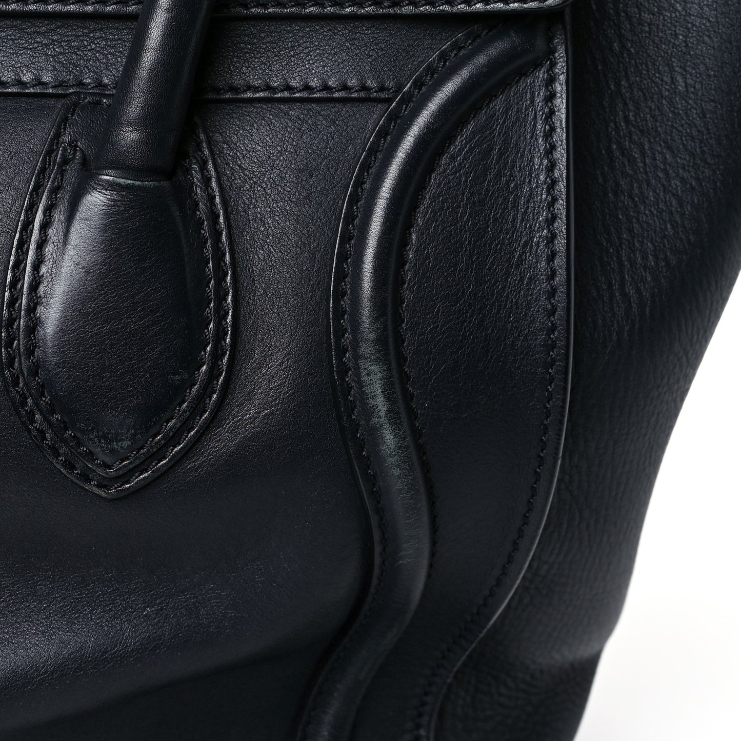 Smooth Calfskin Small Luggage Navy Blue