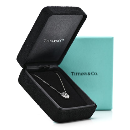 Tiffany Platinum Diamond Mosaic Pendant Necklace 4 of 6